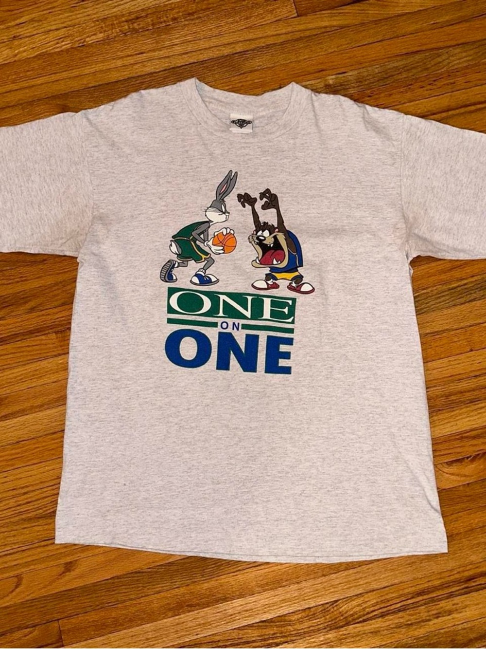 Vintage 1991 Bugs vs Taz One on One Acme Clothing T-Shirt